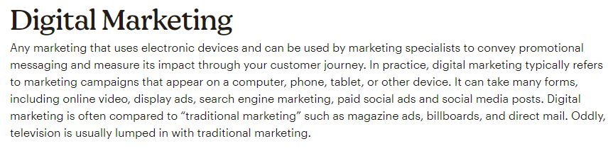تعریف دیجیتال مارکتینگ از نگاه رسانه Mailchimp